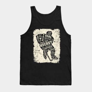 Play Hockey Canvas Tank Top